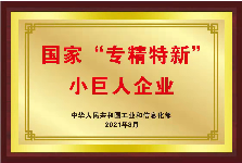 國家”專精特新”小巨人企業(yè)